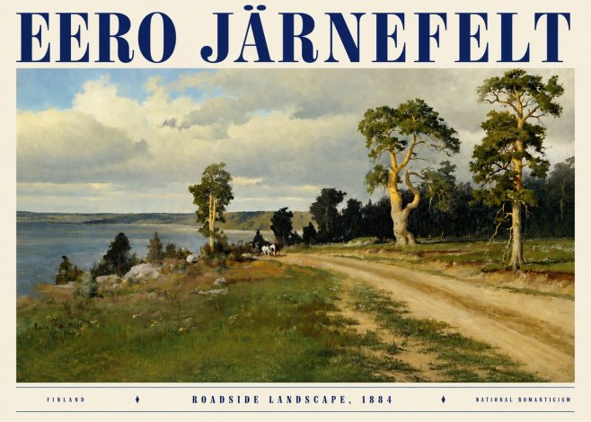 Eero Järnefelt Roadside Landscape, 1884 No3 - Plakat
