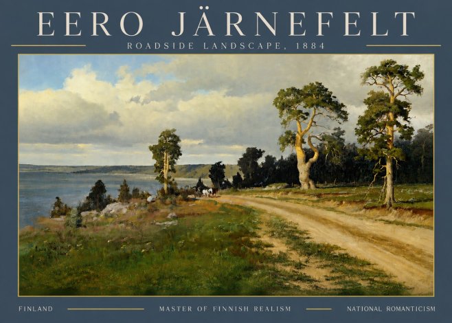 Eero Järnefelt Roadside Landscape, 1884 No4 - Plakat