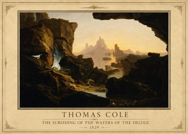 Thomas Cole The Subsiding of the Waters of the Deluge II No1 - Plakat