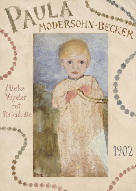 Paula Modersohn-Becker Mieke Vogeler Mit Perlenkette No6 - Plakat