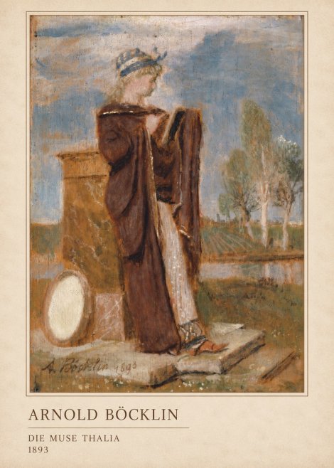 Arnold Böcklin Die Muse Thalia II No3 - Plakat
