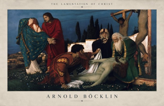 Arnold Böcklin The Lamentation of Christ No3 - Plakat