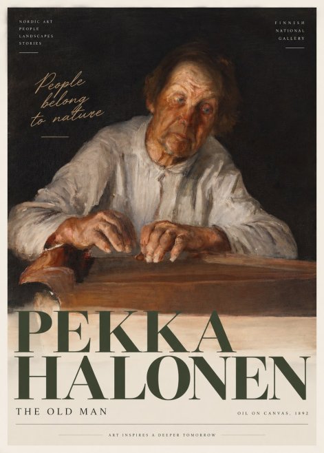 Pekka Halonen The Old Man No3 - Plakat