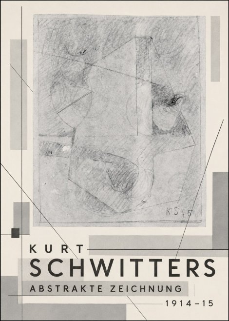 Kurt Schwitters Abstrakte Zeichnung No3 - Plakat