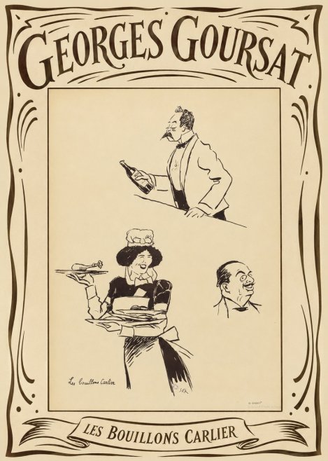 Georges Goursat Les Bouillons Carlier II No4 - Plakat