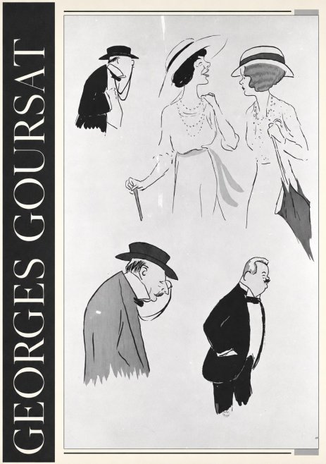 Georges Goursat Character Studies No3 - Plakat