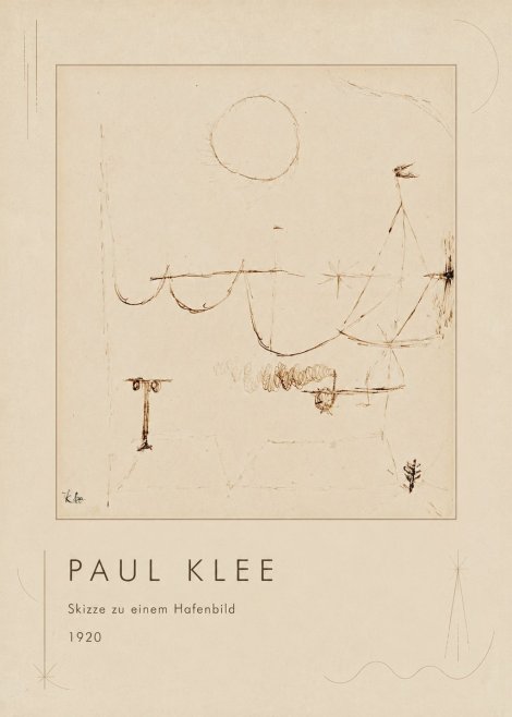 Paul Klee Skizze Zu Einem Hafenbild No1 - Plakat