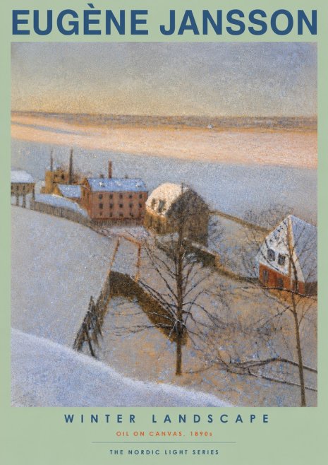 Eugène Jansson Winter Landscape No5 - Plakat