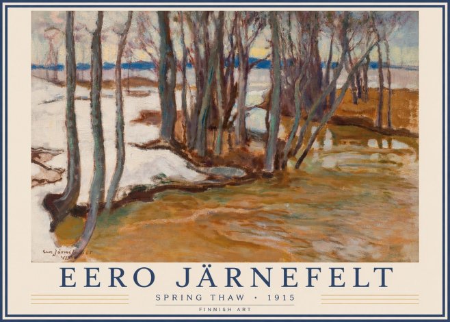 Eero Järnefelt Spring Thaw No3 - Plakat