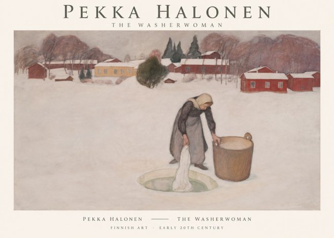 Pekka Halonen The Washerwoman No1 - Plakat
