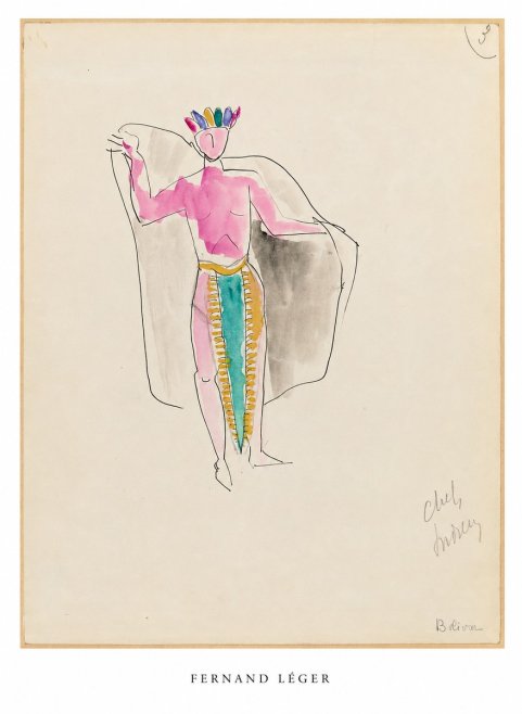 Fernand Léger Cheval, Indien No5 - Plakat