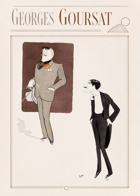 Georges Goursat High Society Caricature No6 - Plakat