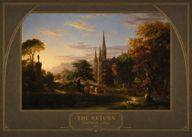 Thomas Cole The Return III No4 - Plakat