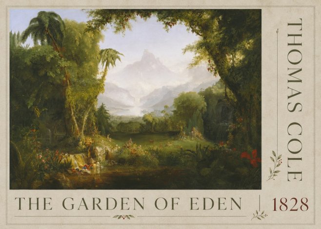 Thomas Cole The Garden of Eden II No4 - Plakat