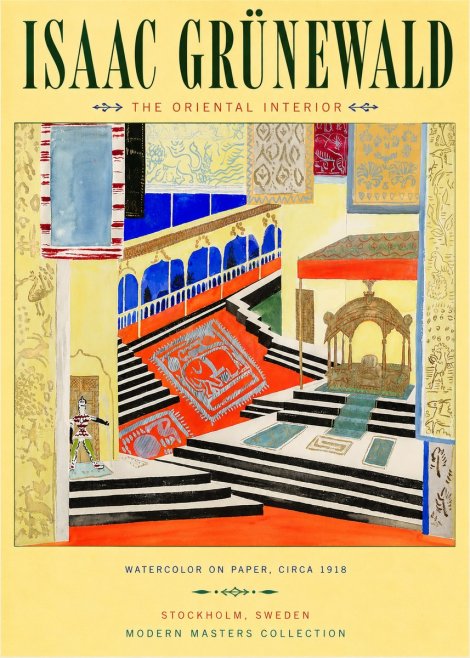 Isaac Grünewald The Oriental Interior No3 - Plakat