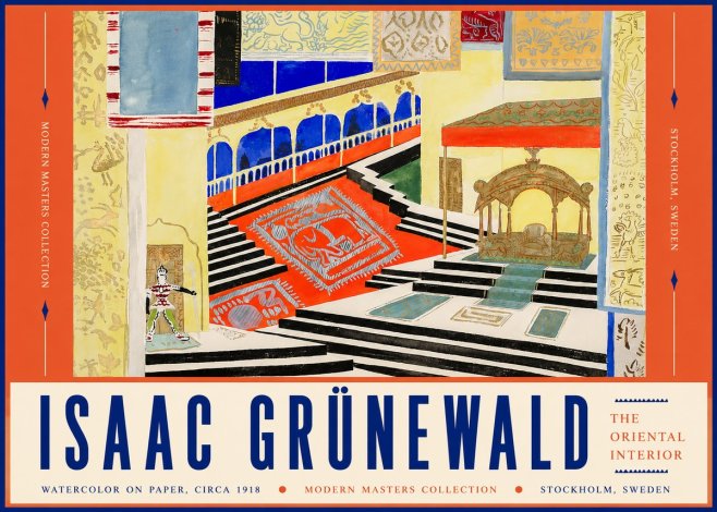 Isaac Grünewald The Oriental Interior No4 - Plakat