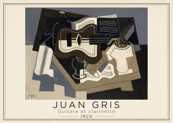 Juan Gris Guitare Et Clarinette No3 - Plakat