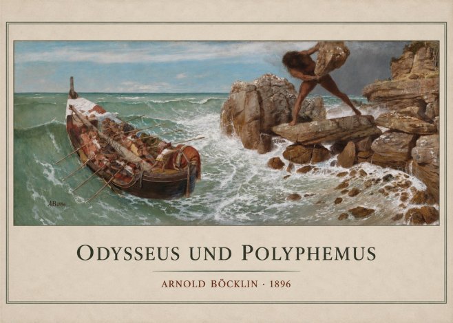 Arnold Böcklin Odysseus Und Polyphemus No3 - Plakat