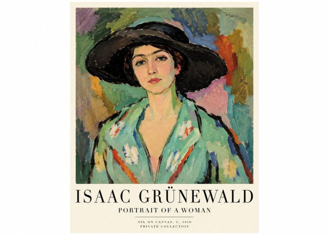 Isaac Grünewald Portrait of a Woman No1 - Plakat