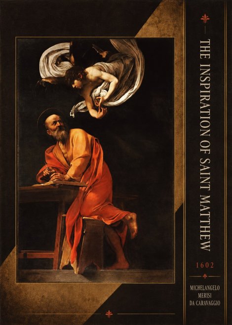 Michelangelo Merisi da Caravaggio The Inspiration of Saint Matthew II No3 - Plakat