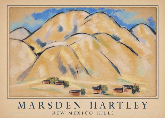 Marsden Hartley New Mexico Hills No4 - Plakat
