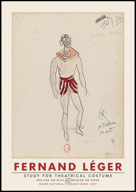 Fernand Léger Study for Theatrical Costume No2 - Plakat
