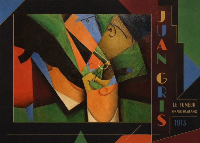 Juan Gris Le Fumeur (Frank Haviland) No2 - Plakat