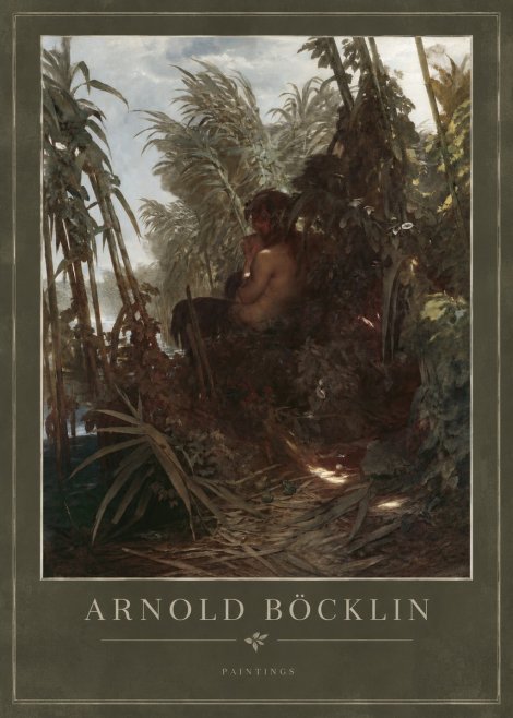 Arnold Böcklin Faun Playing the Panpipes No3 - Plakat