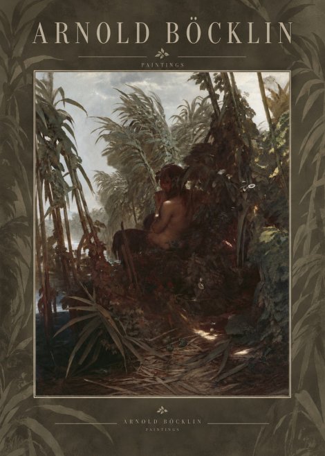 Arnold Böcklin Faun Playing the Panpipes No6 - Plakat
