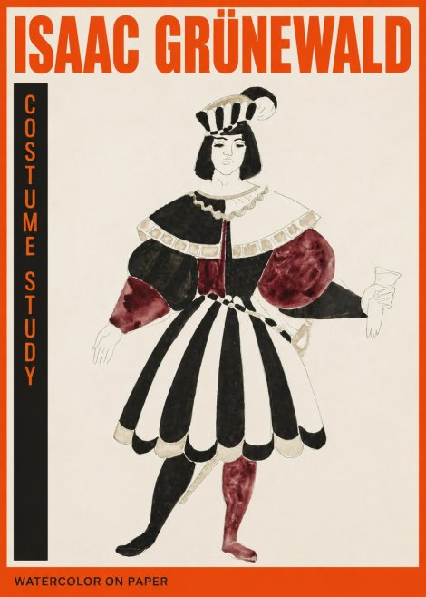 Isaac Grünewald Costume Study VIII No2 - Plakat