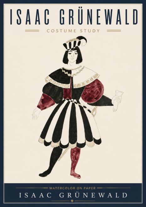 Isaac Grünewald Costume Study VIII No5 - Plakat