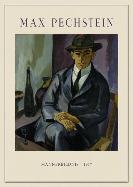 Max Pechstein Männerbildnis • 1917 No4 - Plakat