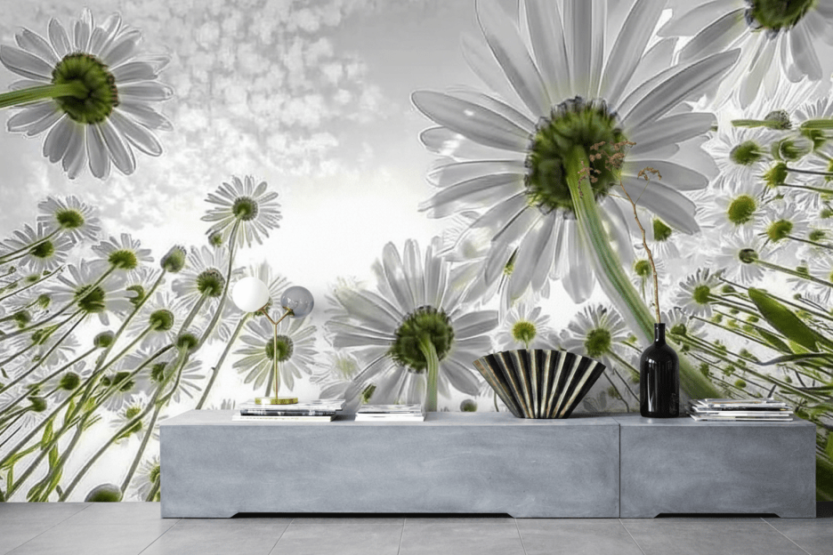 Sunlit Blossom Field