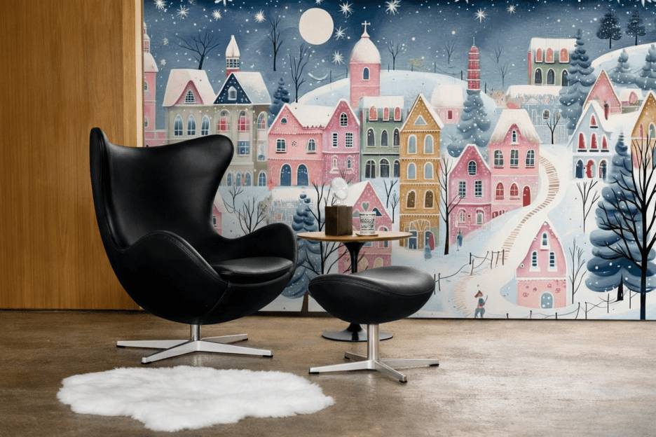 Charming Snowy Hamlet