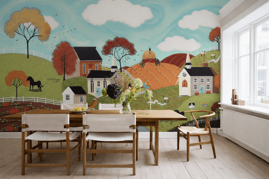 Autumnal Pastoral Scene