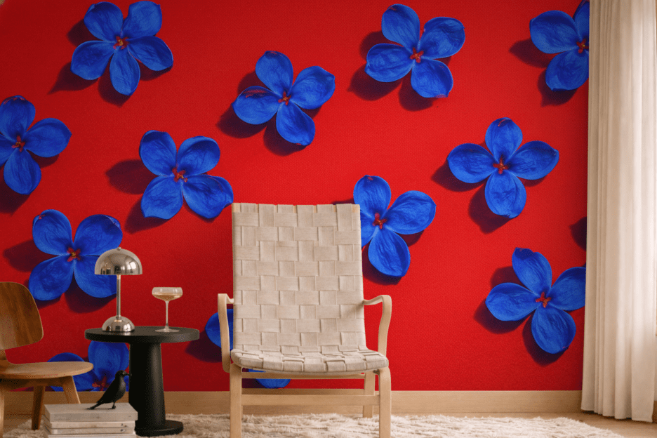 Blue Bloom Mural