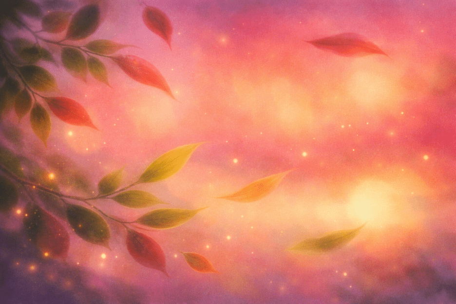 Cascading Ember Leaves