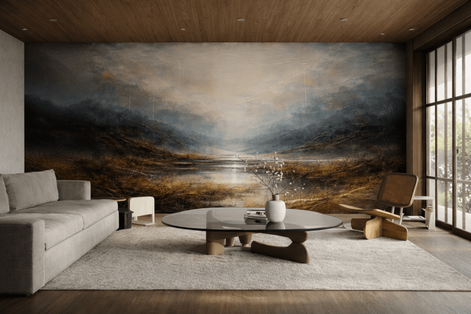 Misty Marshland View