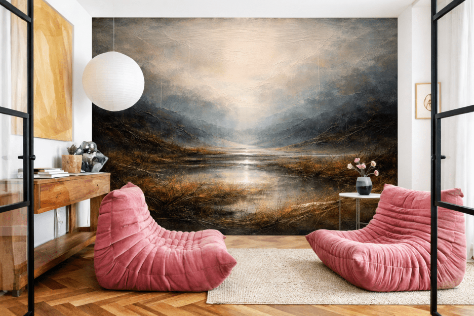 Misty Marshland View