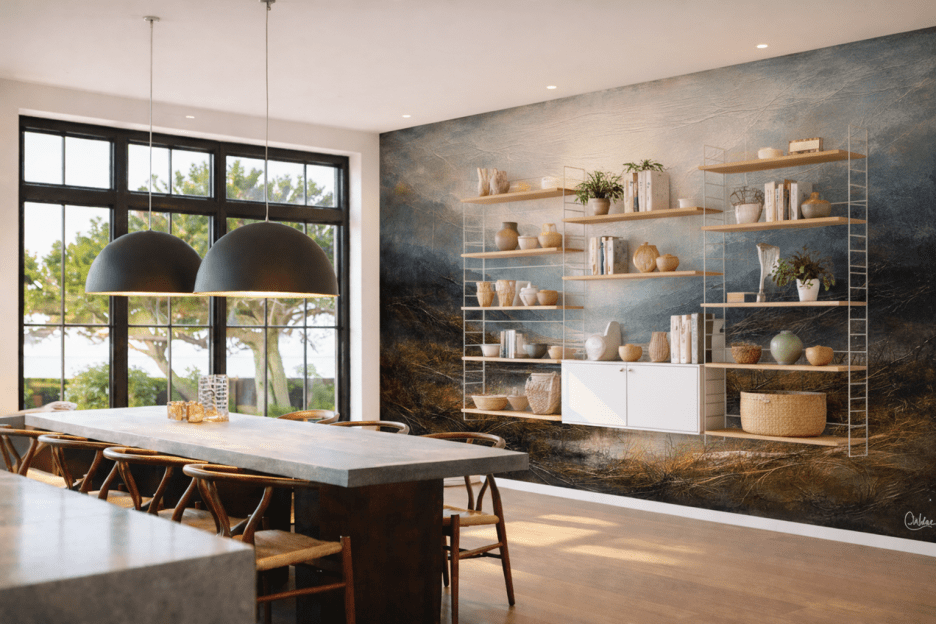 Misty Marshland View