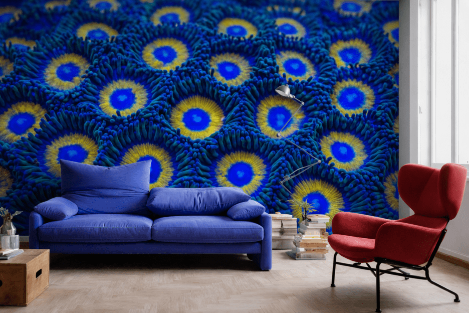 Blue Lenscape Mural