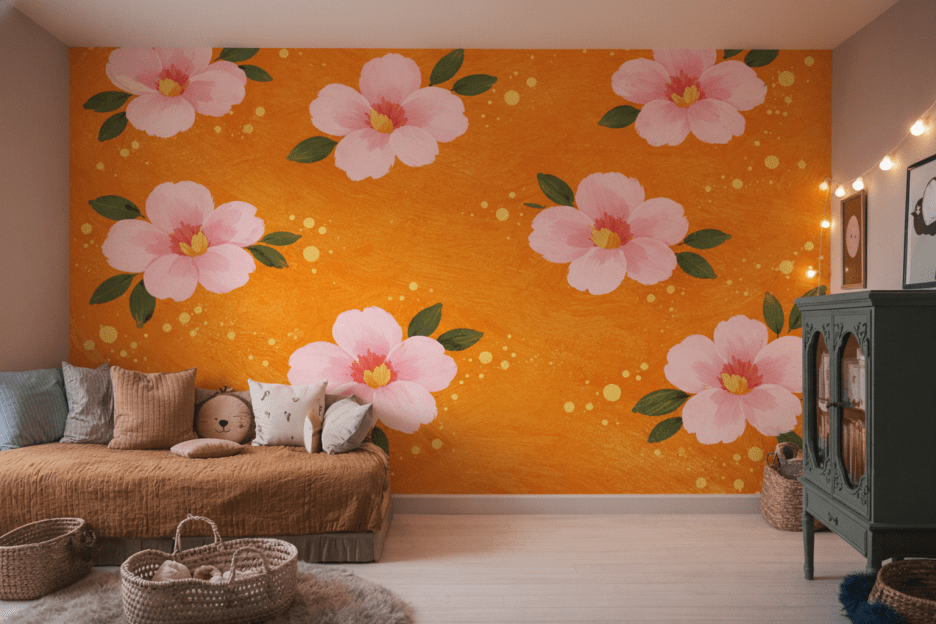 Coral Blossom Mosaic