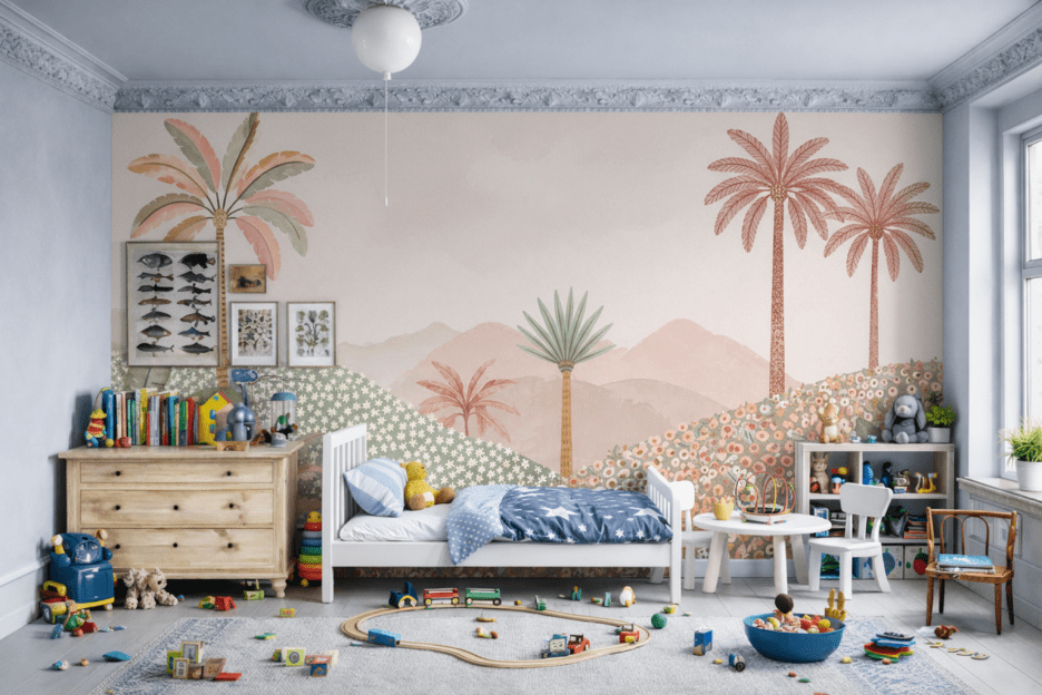 Sunlit Palm Oasis