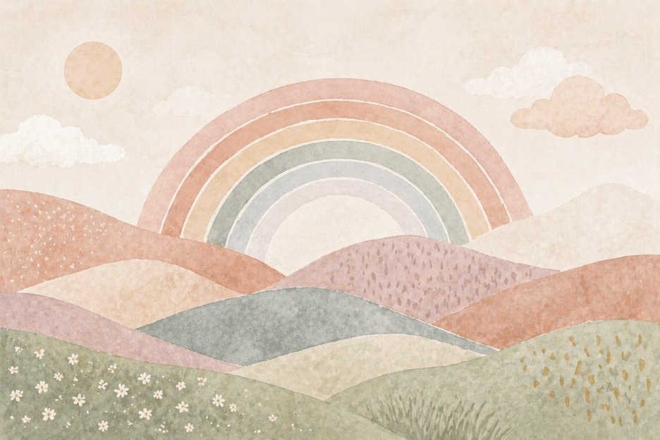 Pastel Hillscape