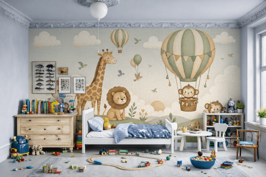 Whimsical Safari Mural