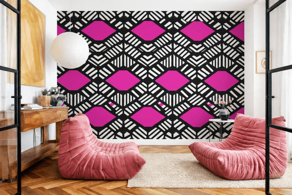 Neon Diamond Matrix