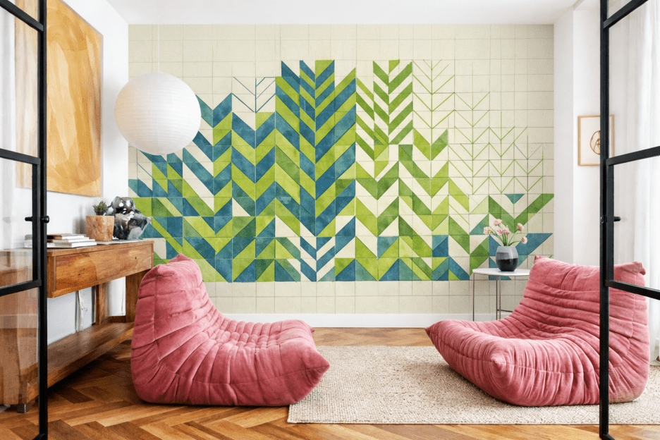 Crested Green Tiling