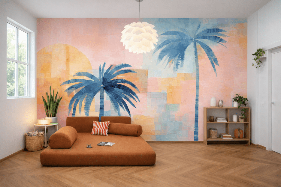 Sunset Palms Mural
