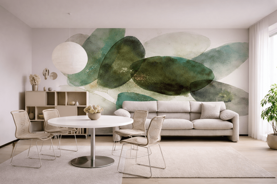 Mossy Pebble Droplets