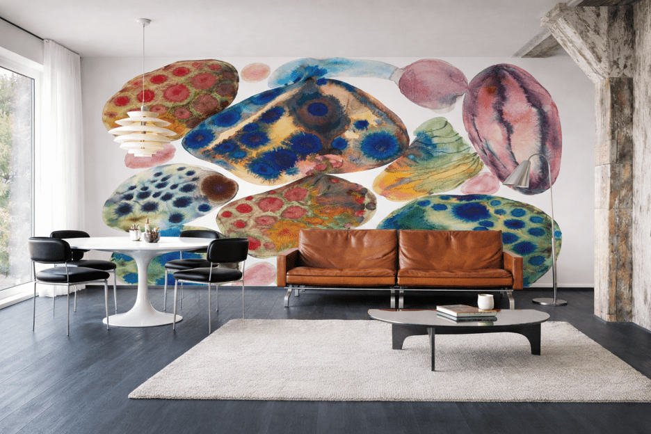 Vibrant Pebble Mosaic